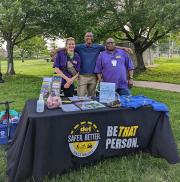 Baltimore City Department of Transportation staff joined a no-drop ride from Druid Hill Lake to Lake Montebello.