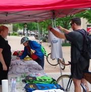 Free registration (including a free t-shirt) was open to any participants throughout Bike to Work Week.