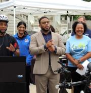 Bike to Work Central Maryland 2024 War Memorial Plaza Press Conference